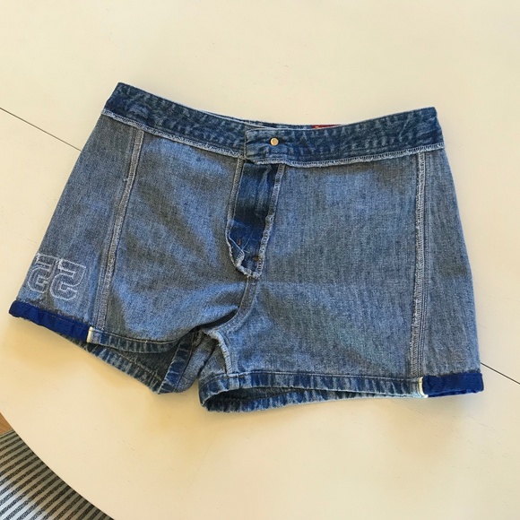 90’S PHYSCO BLUE OUTLAW SHORTS - Picture 13 of 16
